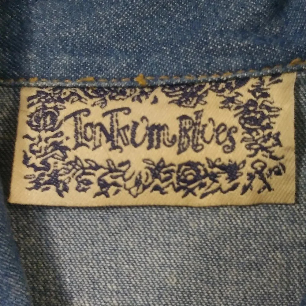 Tantrum Blues Vintage‎ Floral Embroidered Jean Jacket - Picture 4 of 5